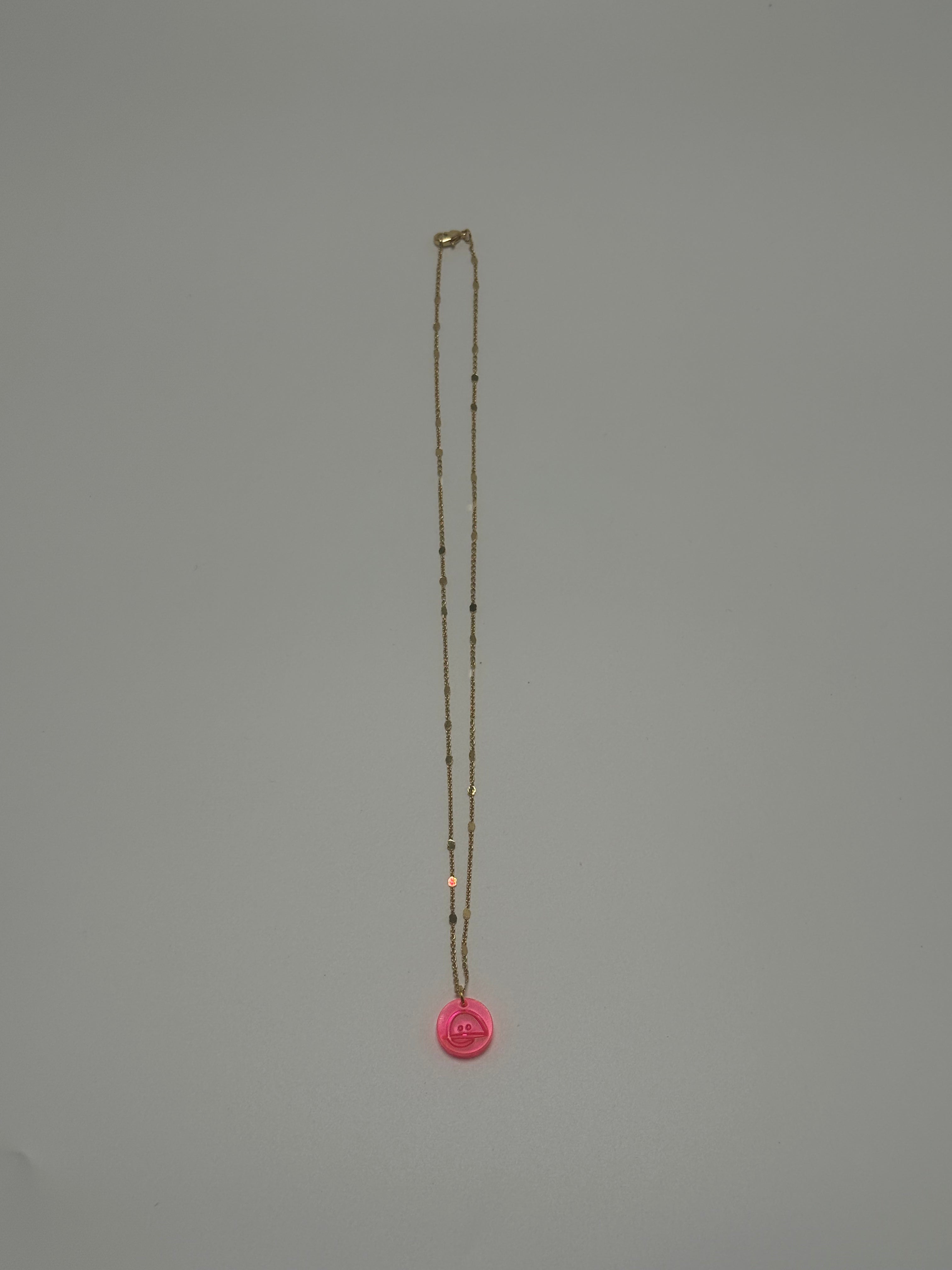 BAIZO-Anhänger aus Neon-Pink-Acryl