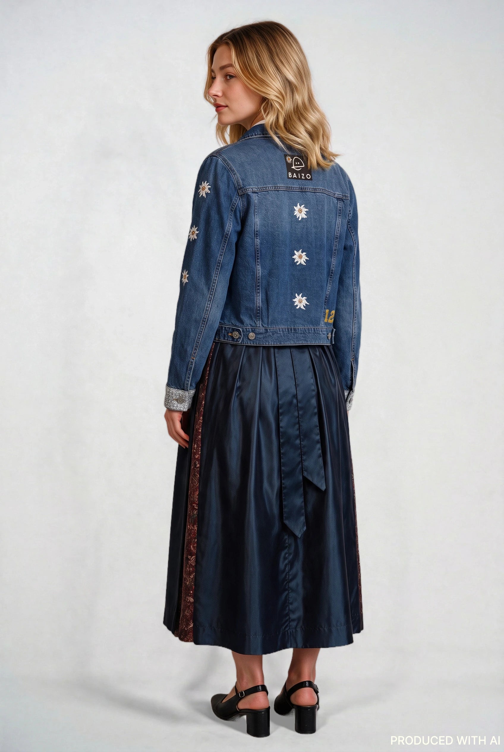 Jeansjacke Ready für die Wiesn