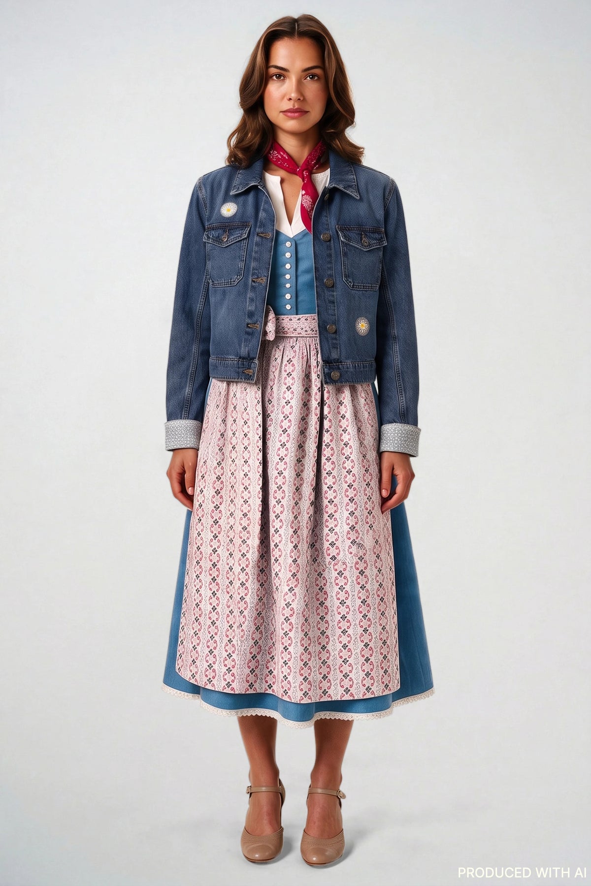 Jeansjacke Dirndl Love