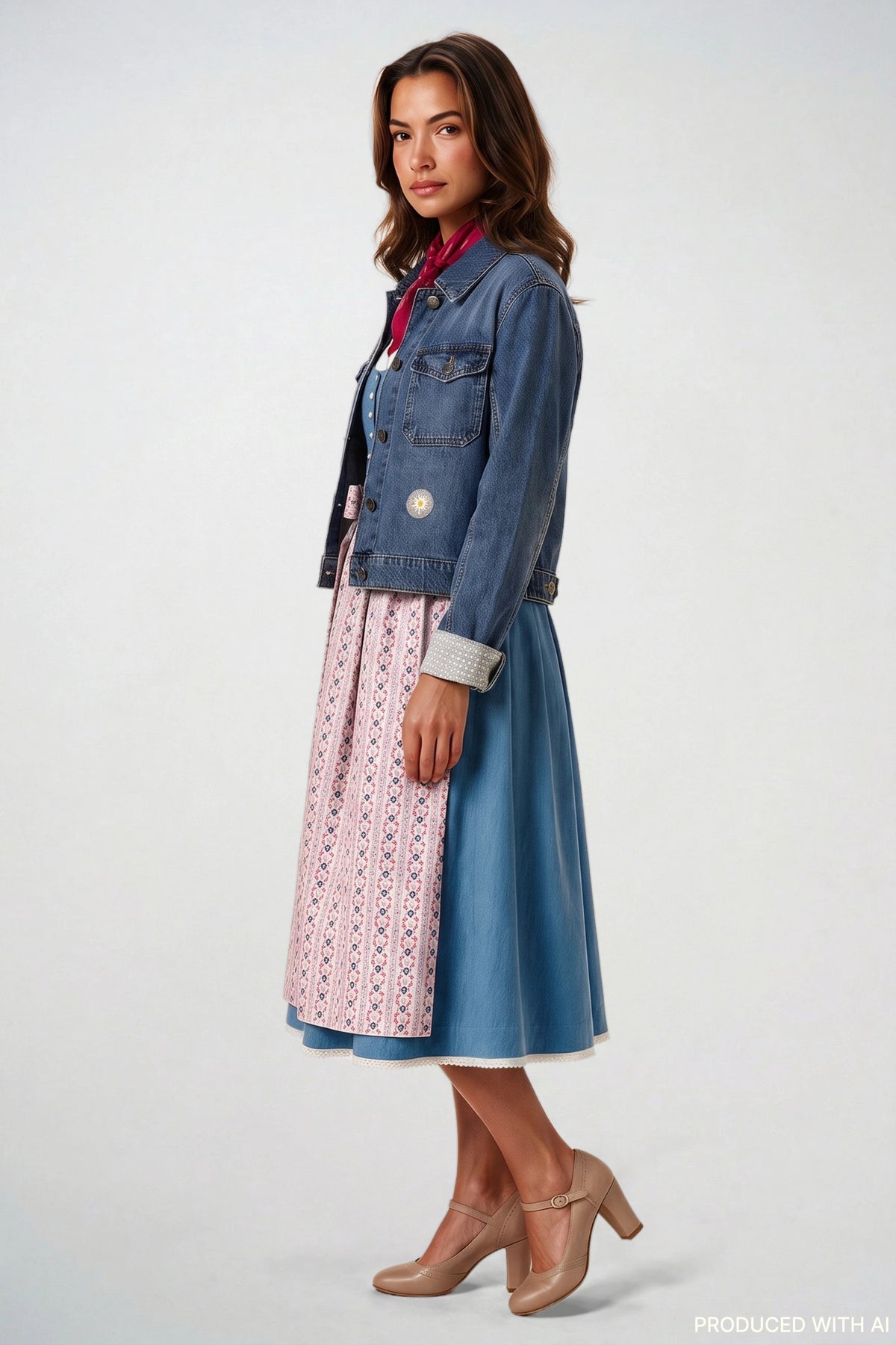 Jeansjacke Dirndl Love