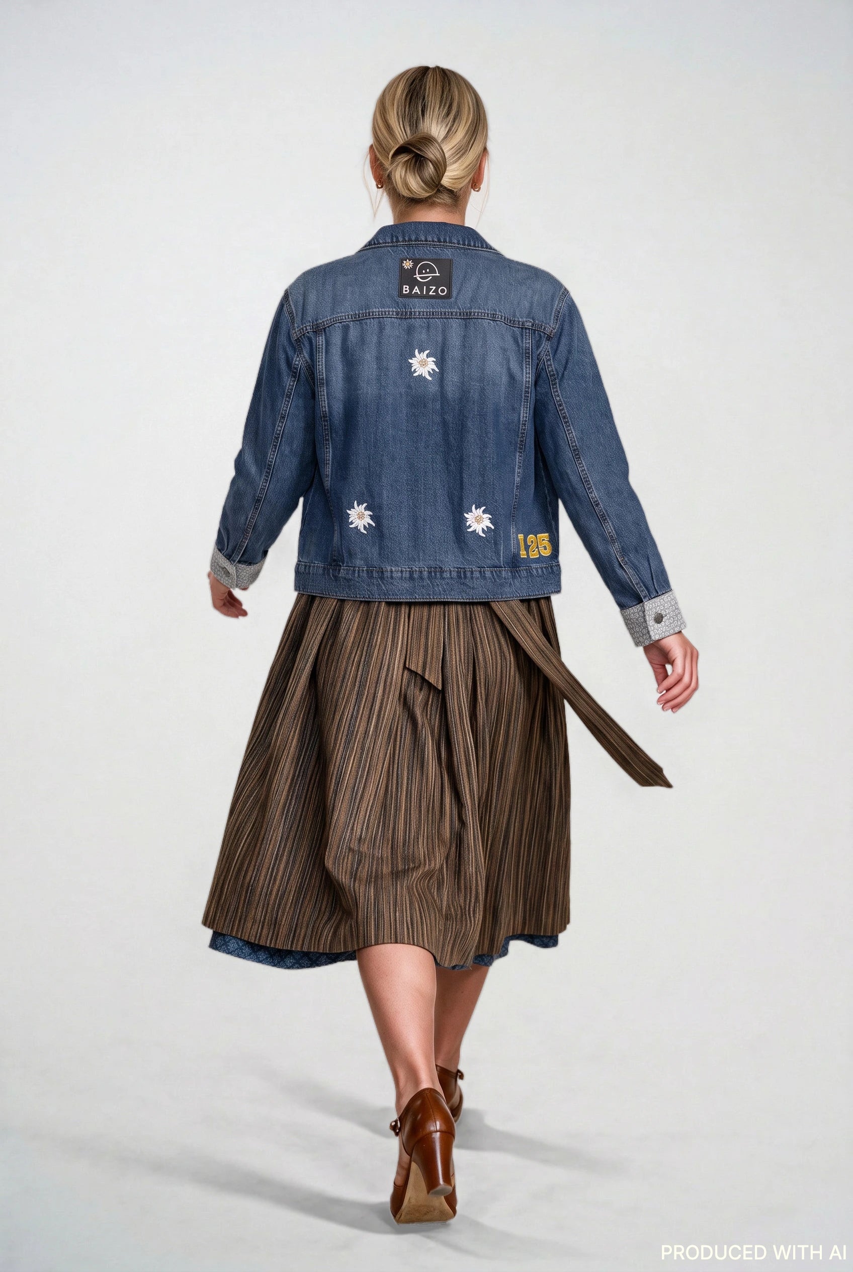 Jeansjacke Trachtenliebe