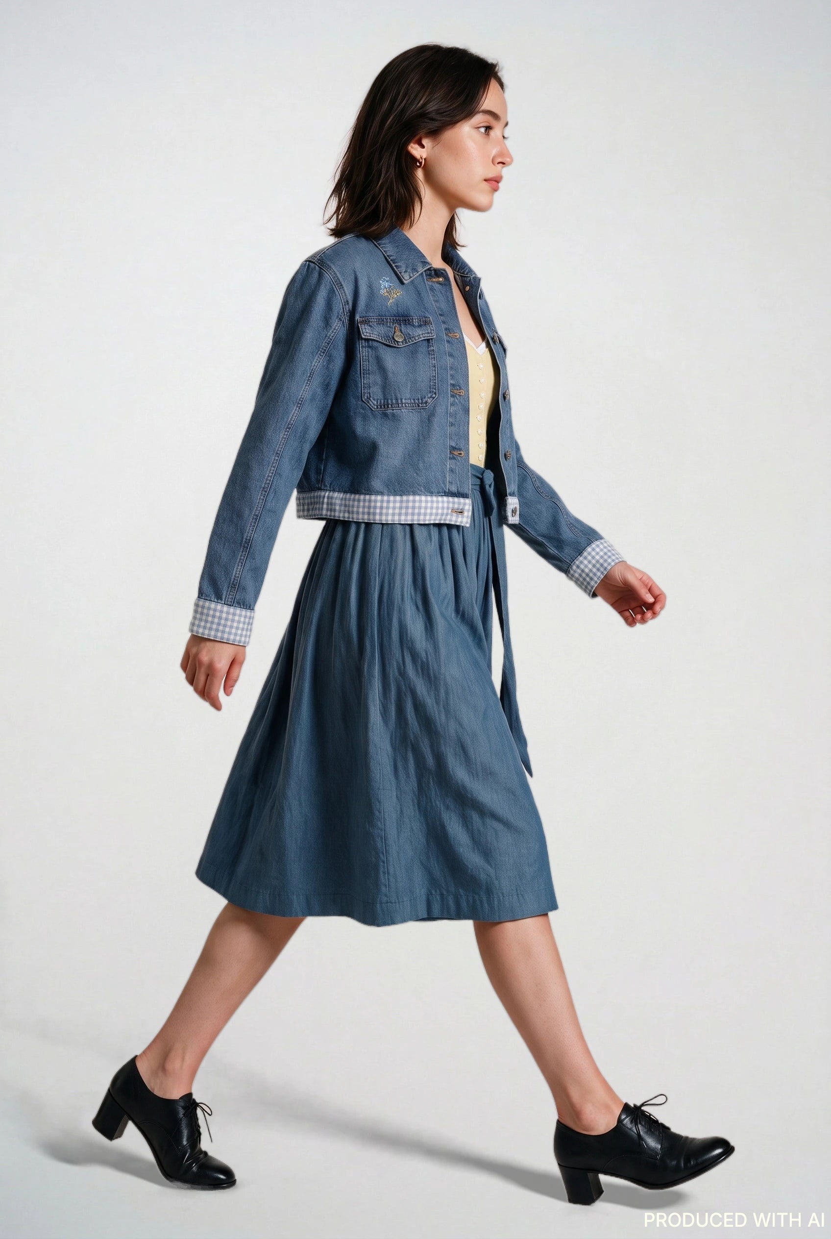 Jeansjacke Dirndl Match