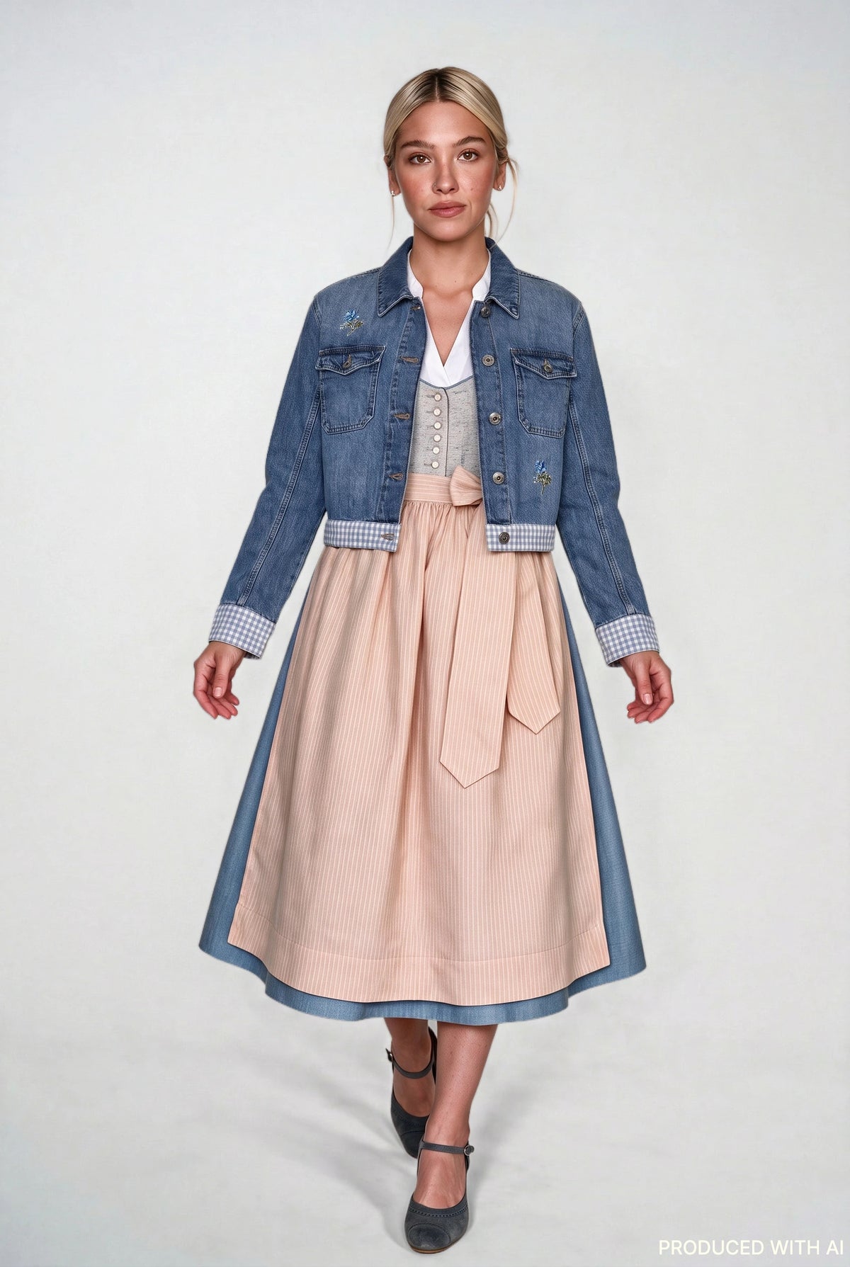 Jeansjacke Wiesn Edition