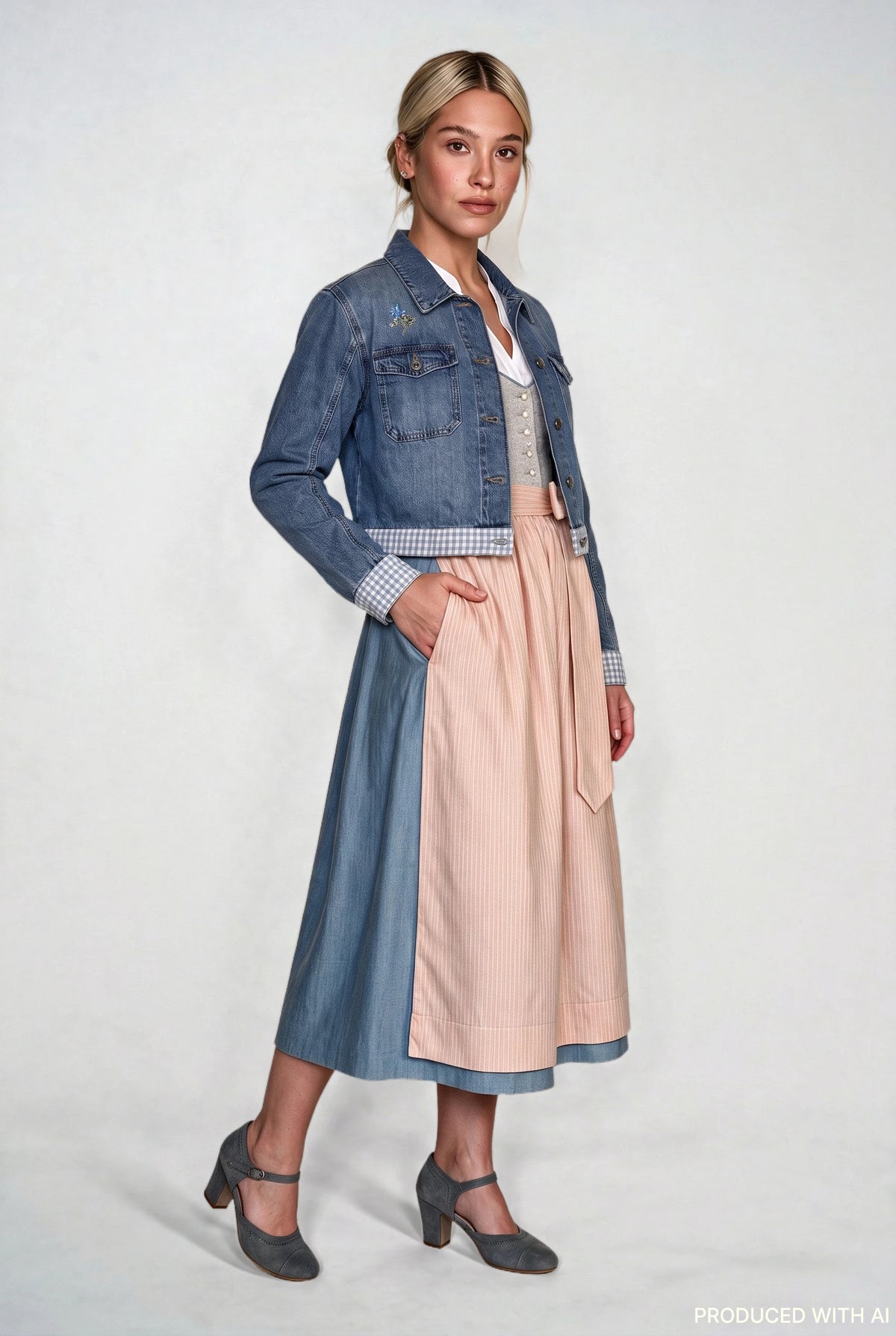 Jeansjacke Wiesn Edition