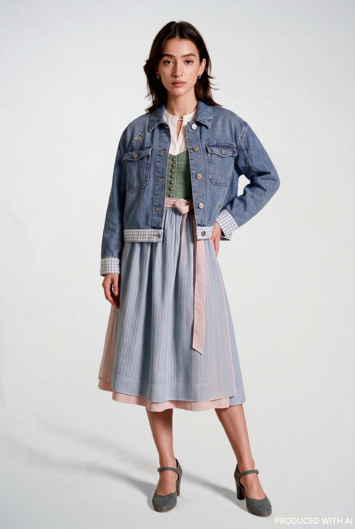 Jeansjacke Servus Wiesn