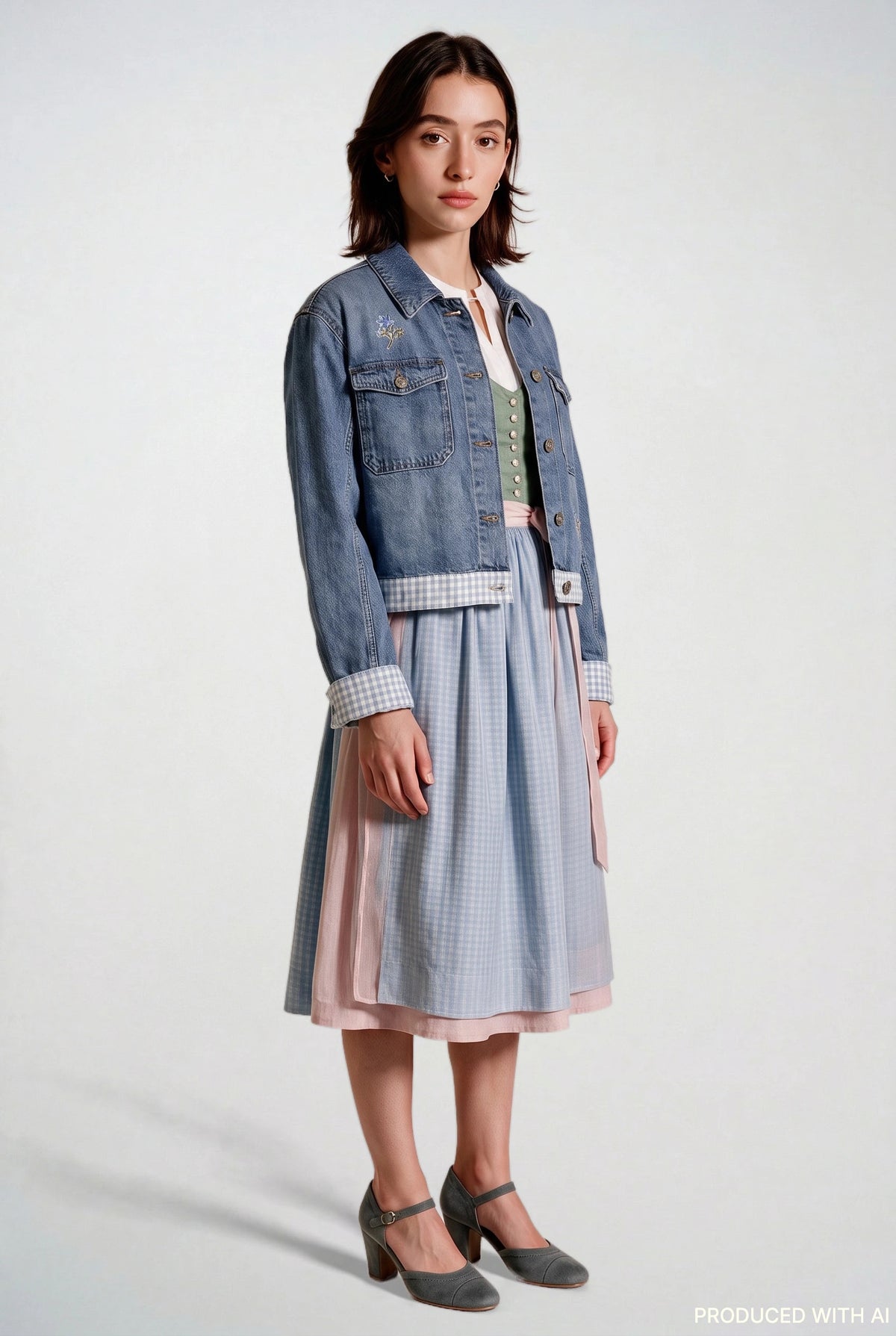 Jeansjacke Servus Wiesn