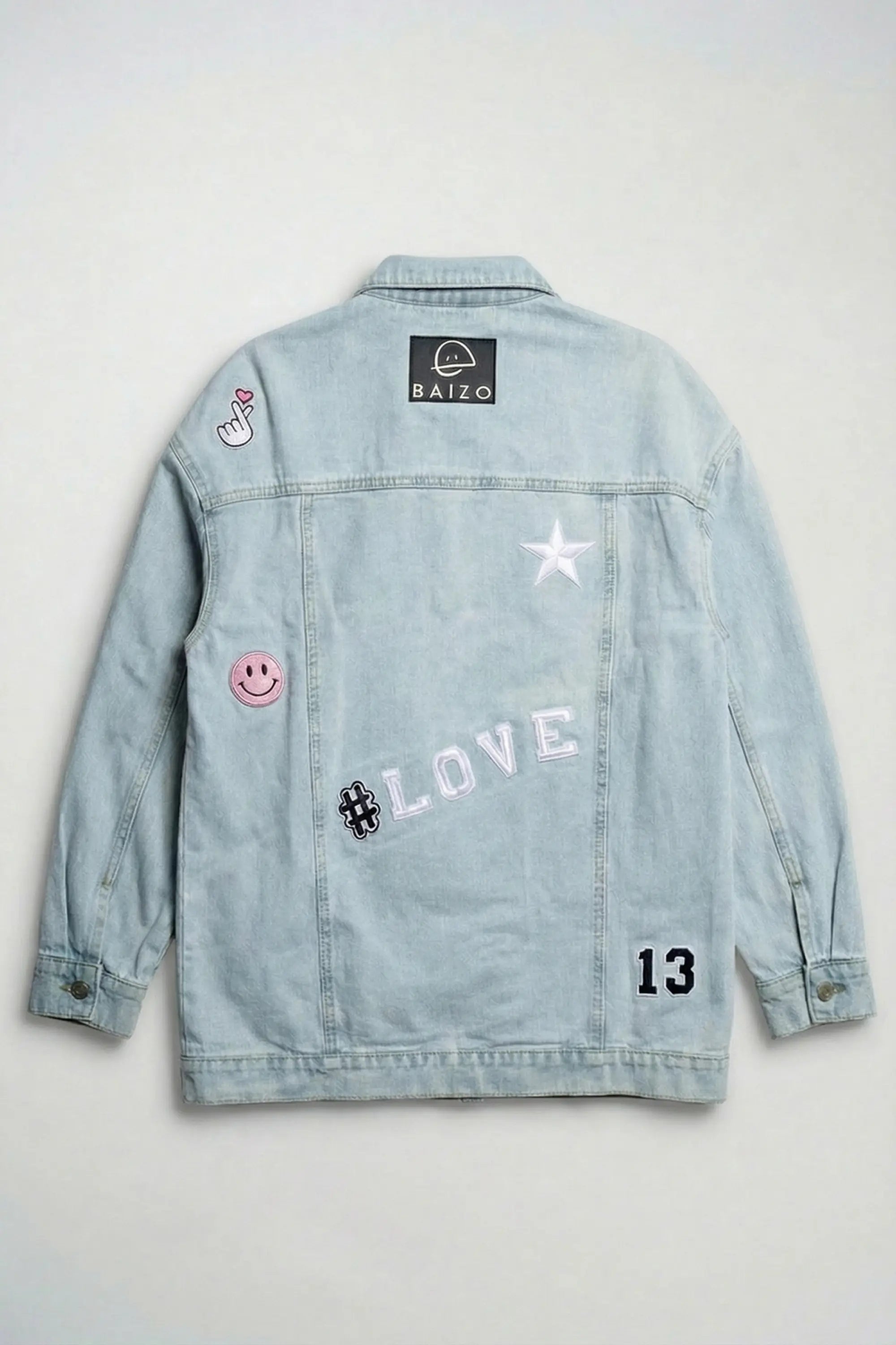 Jeansjacke Love Vibes