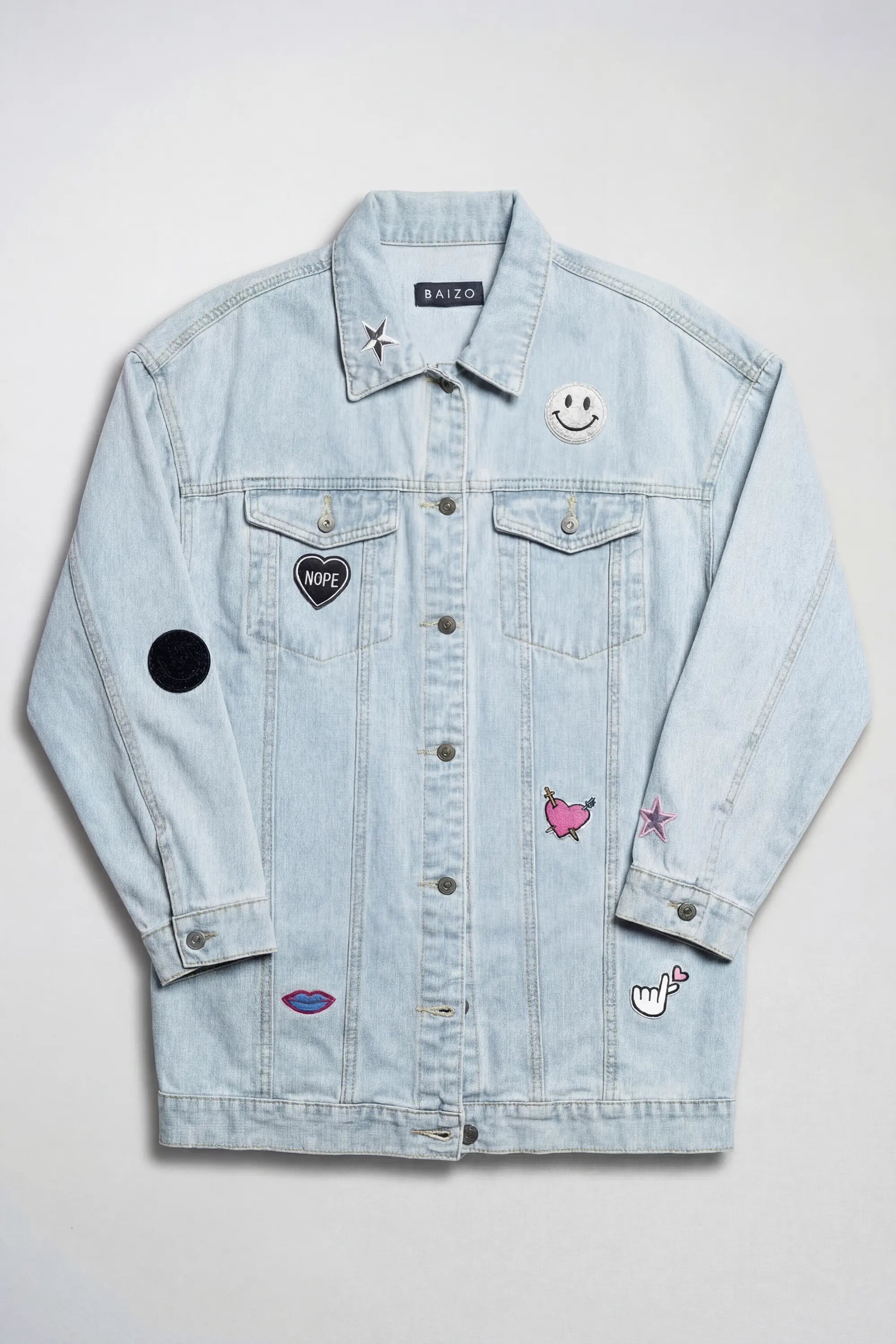 Jeansjacke Love Vibes