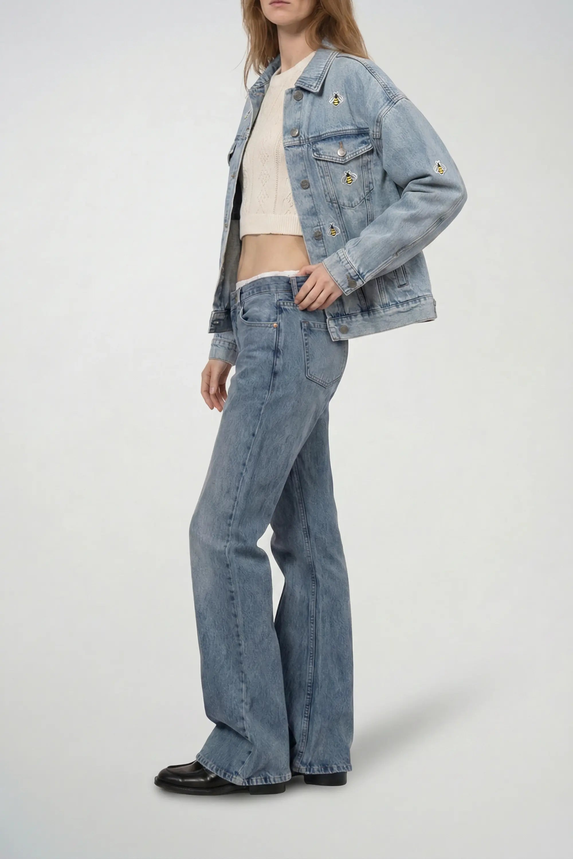 Jeansjacke Bee Happy