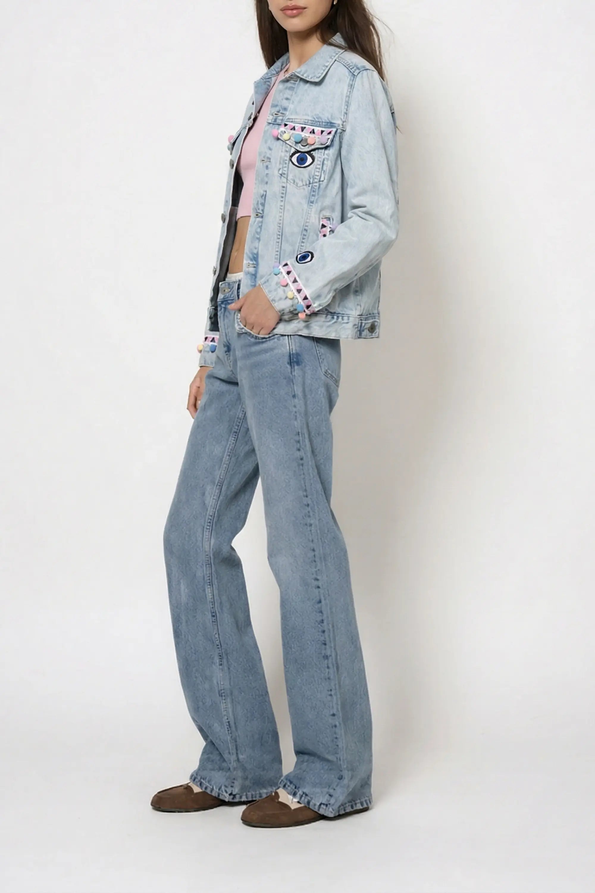 Jeansjacke Sparkle Eyes