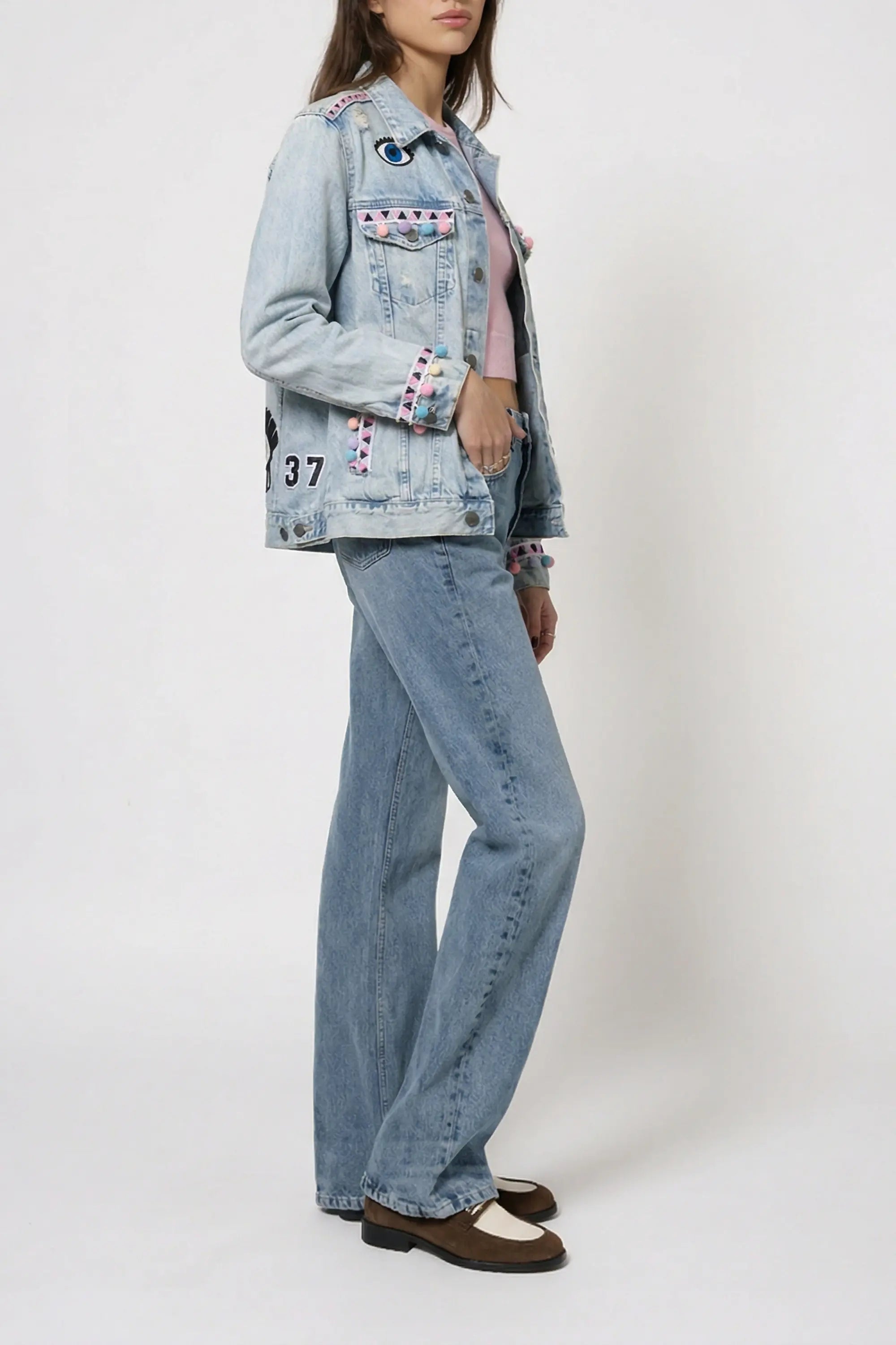 Jeansjacke Sparkle Eyes