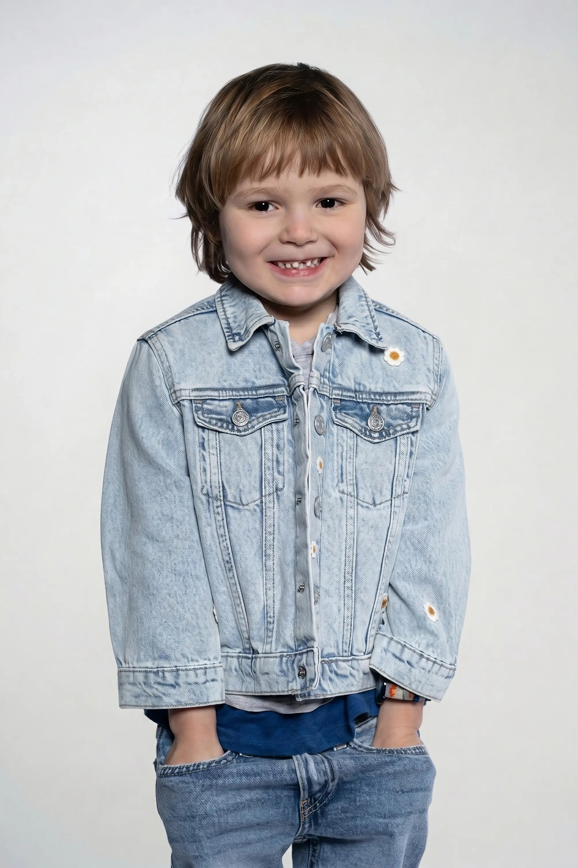 Jeansjacke Kids Romantic Daisy