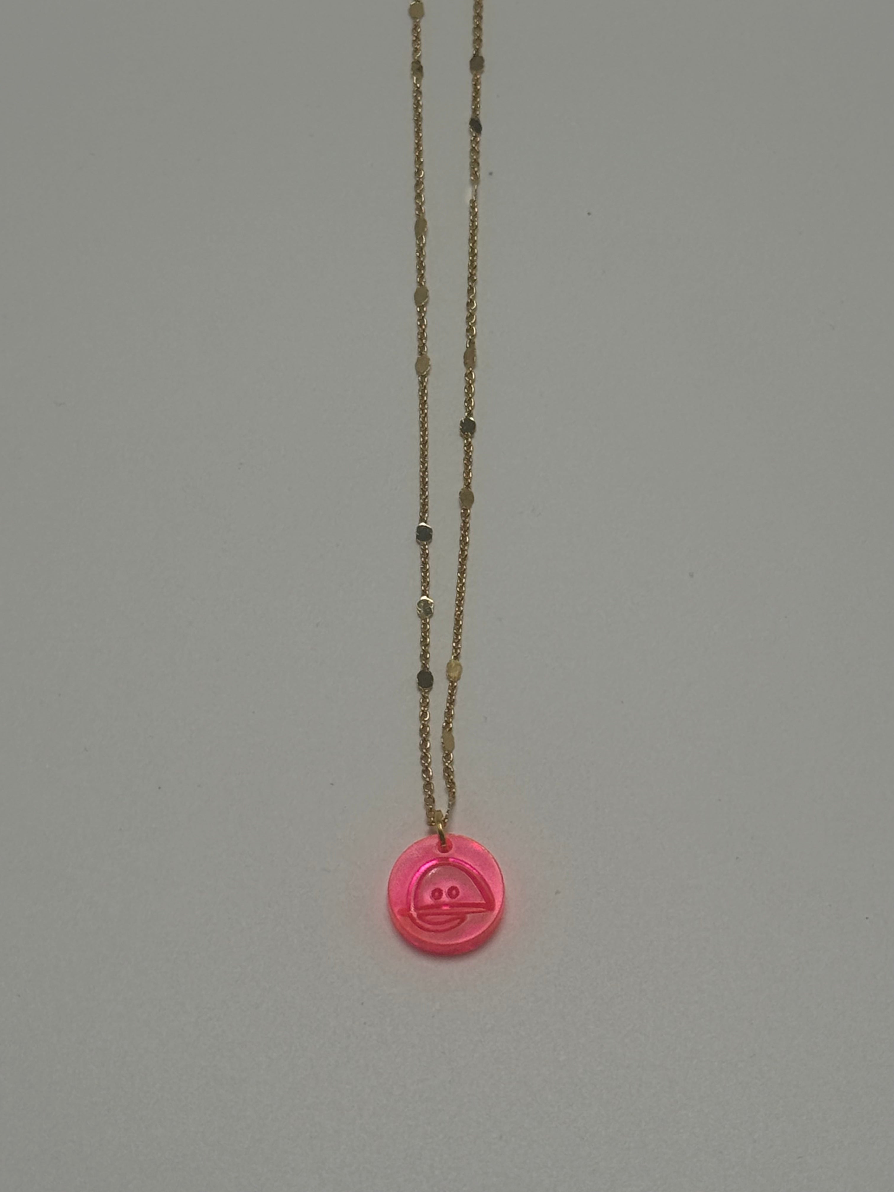 BAIZO-Anhänger aus Neon-Pink-Acryl