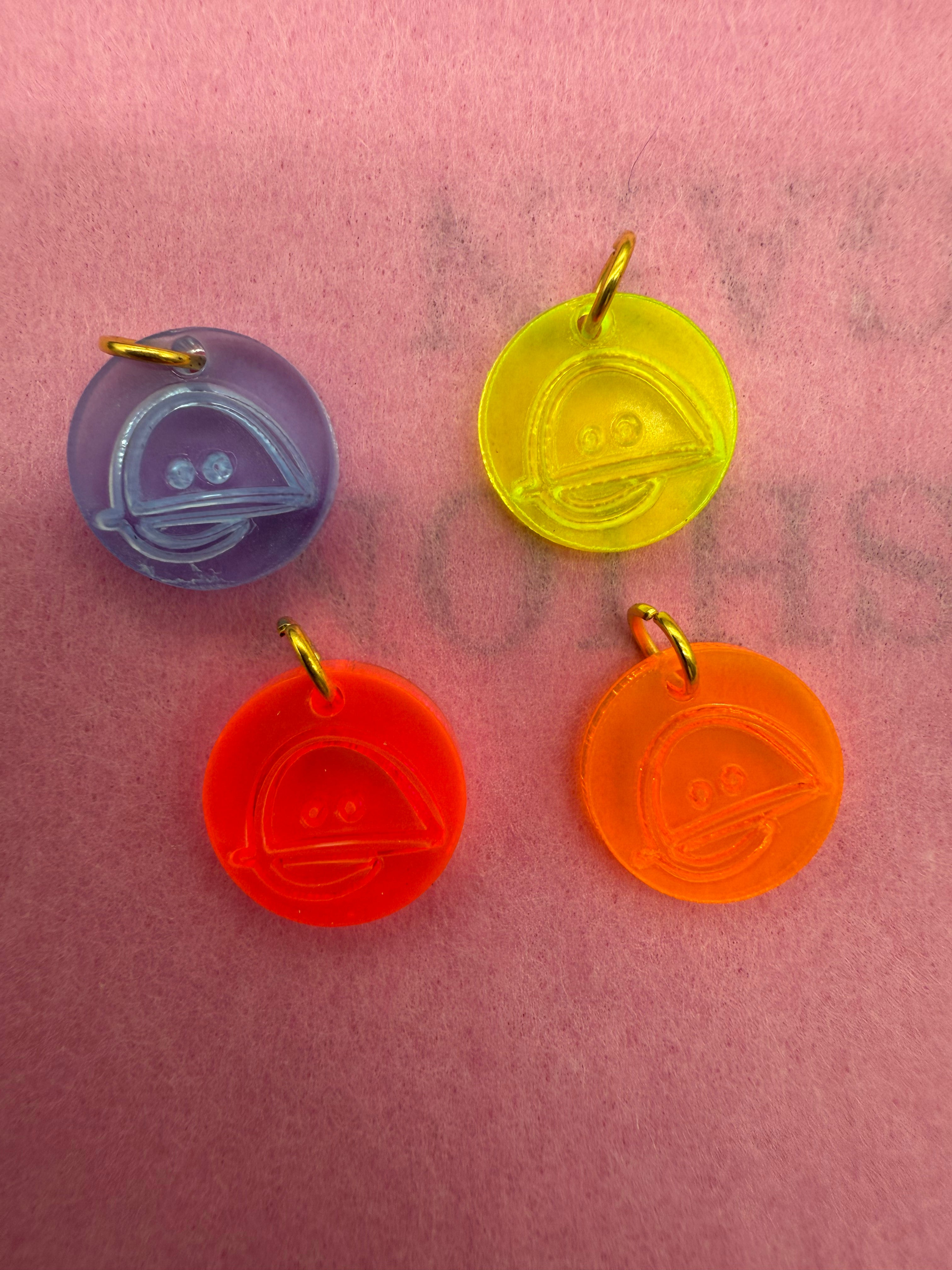 BAIZO-Anhänger aus Neon-Gelb-Acryl