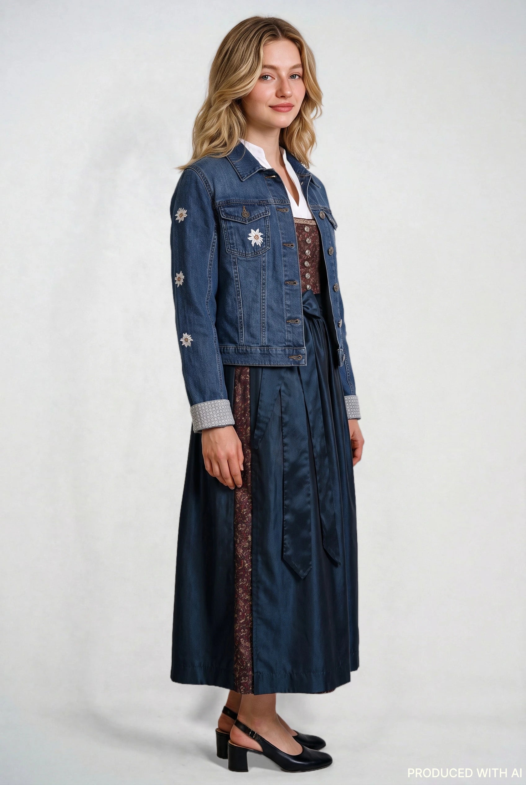 Jeansjacke Ready für die Wiesn