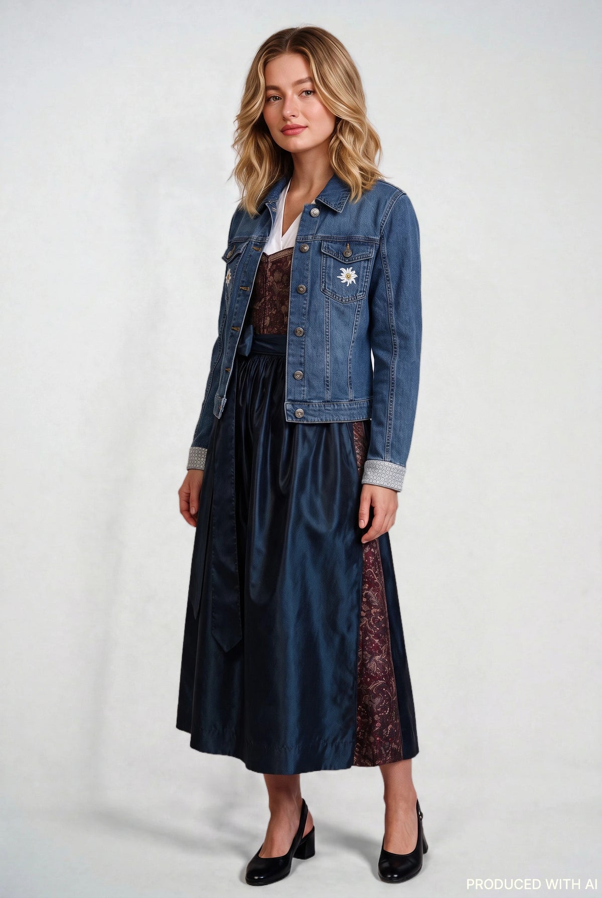Jeansjacke Ready für die Wiesn