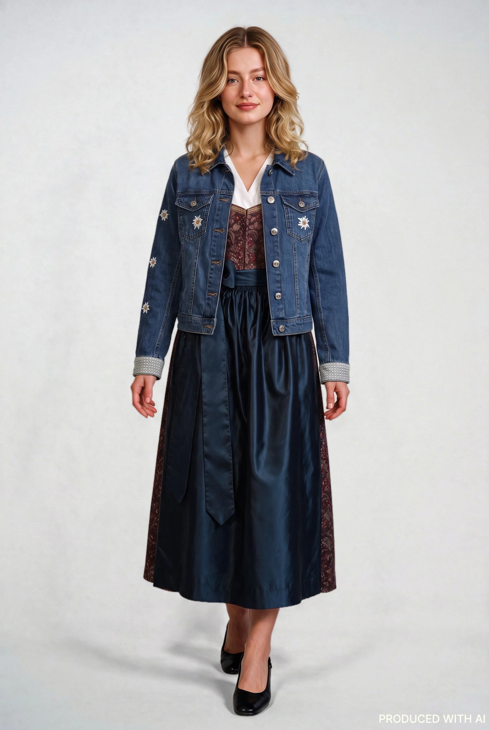 Jeansjacke Ready für die Wiesn