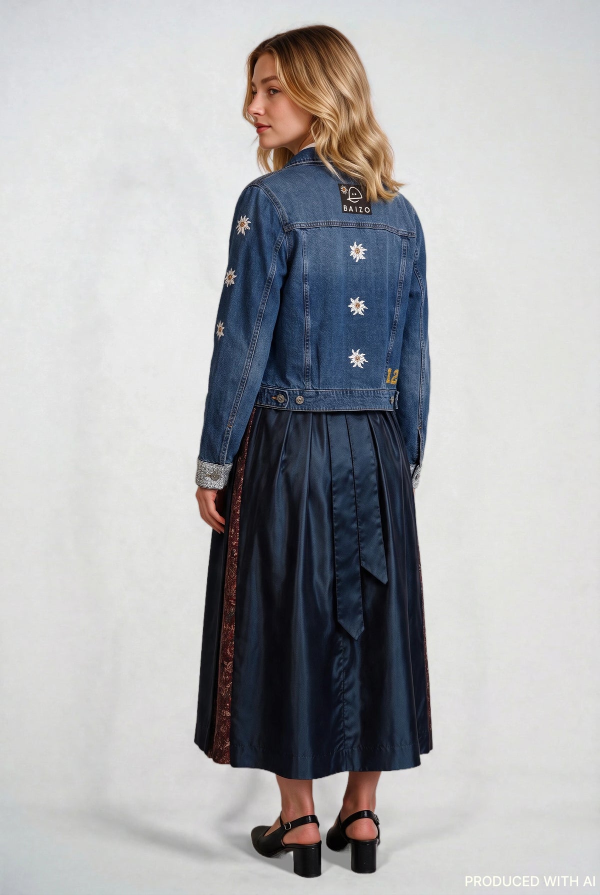 Jeansjacke Ready für die Wiesn
