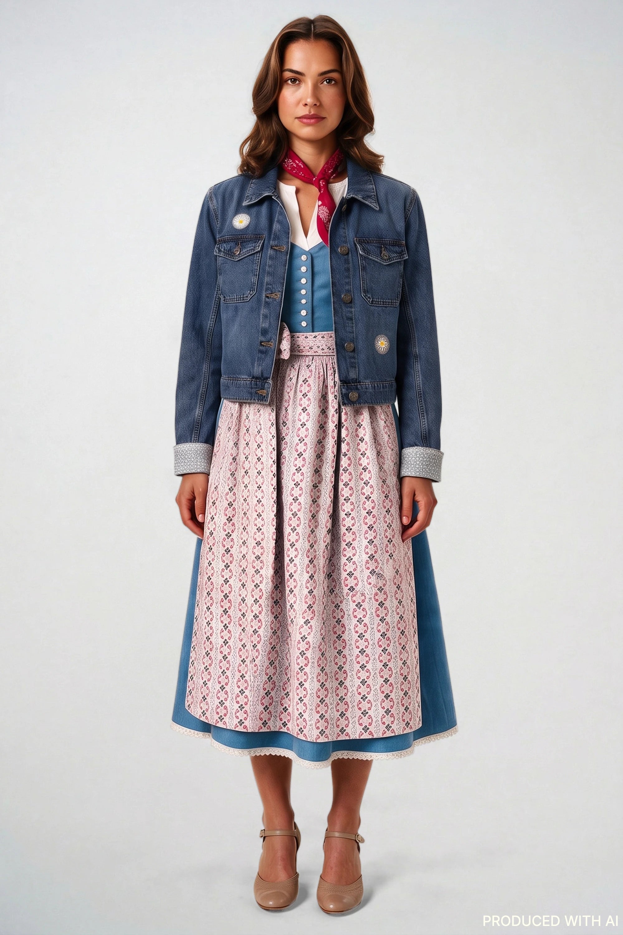 Jeansjacke Dirndl Love