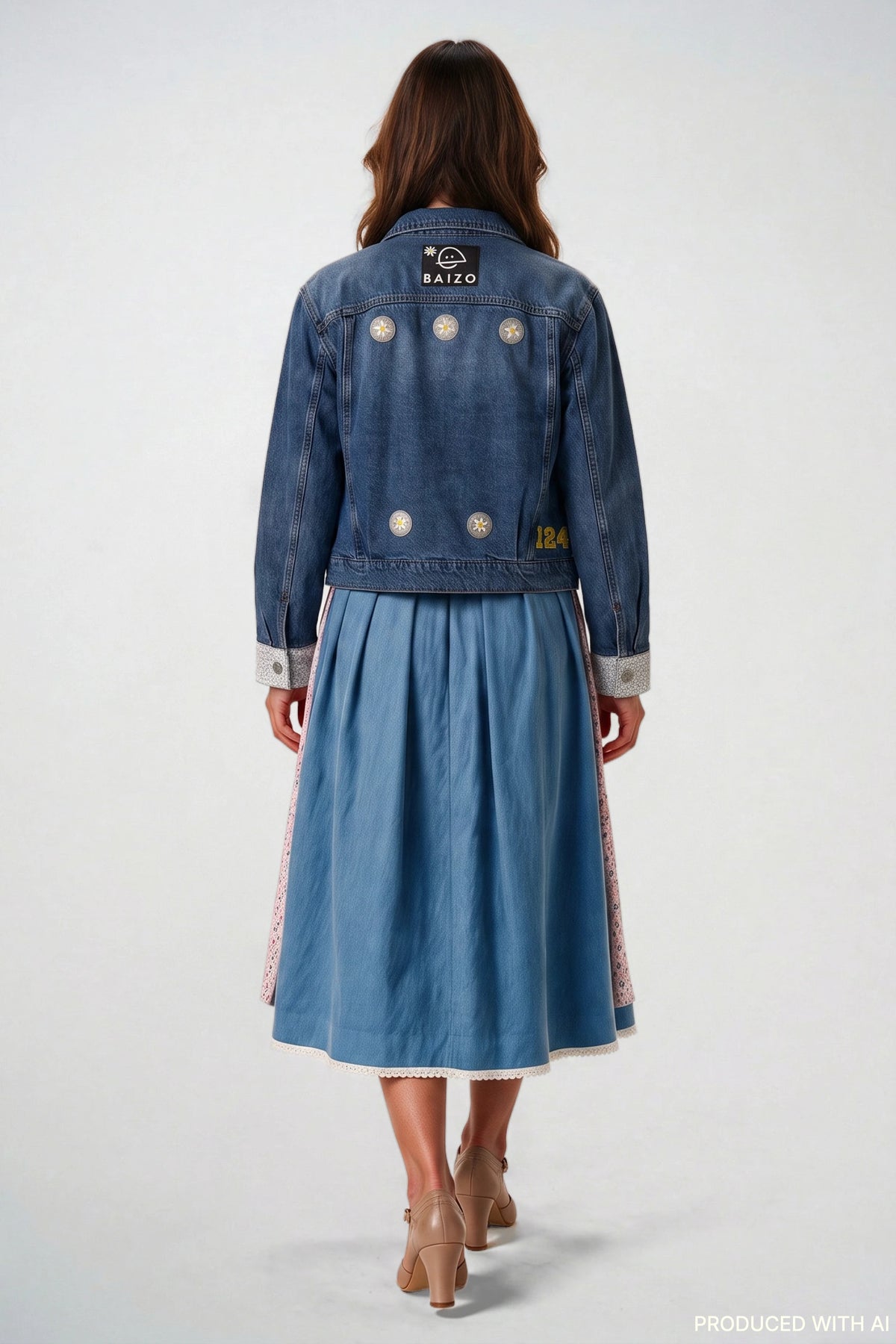 Jeansjacke Dirndl Love