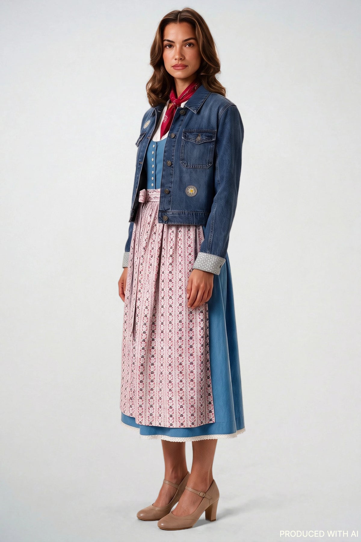 Jeansjacke Dirndl Love