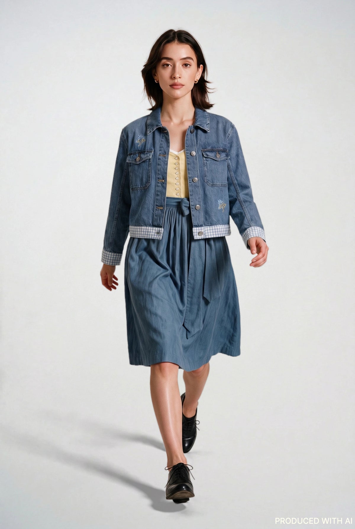 Jeansjacke Dirndl Match