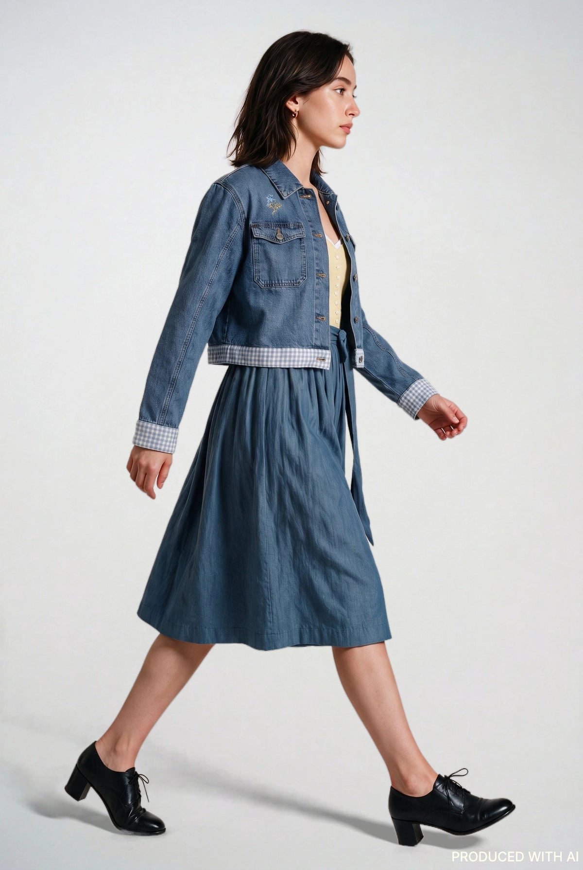 Jeansjacke Dirndl Match