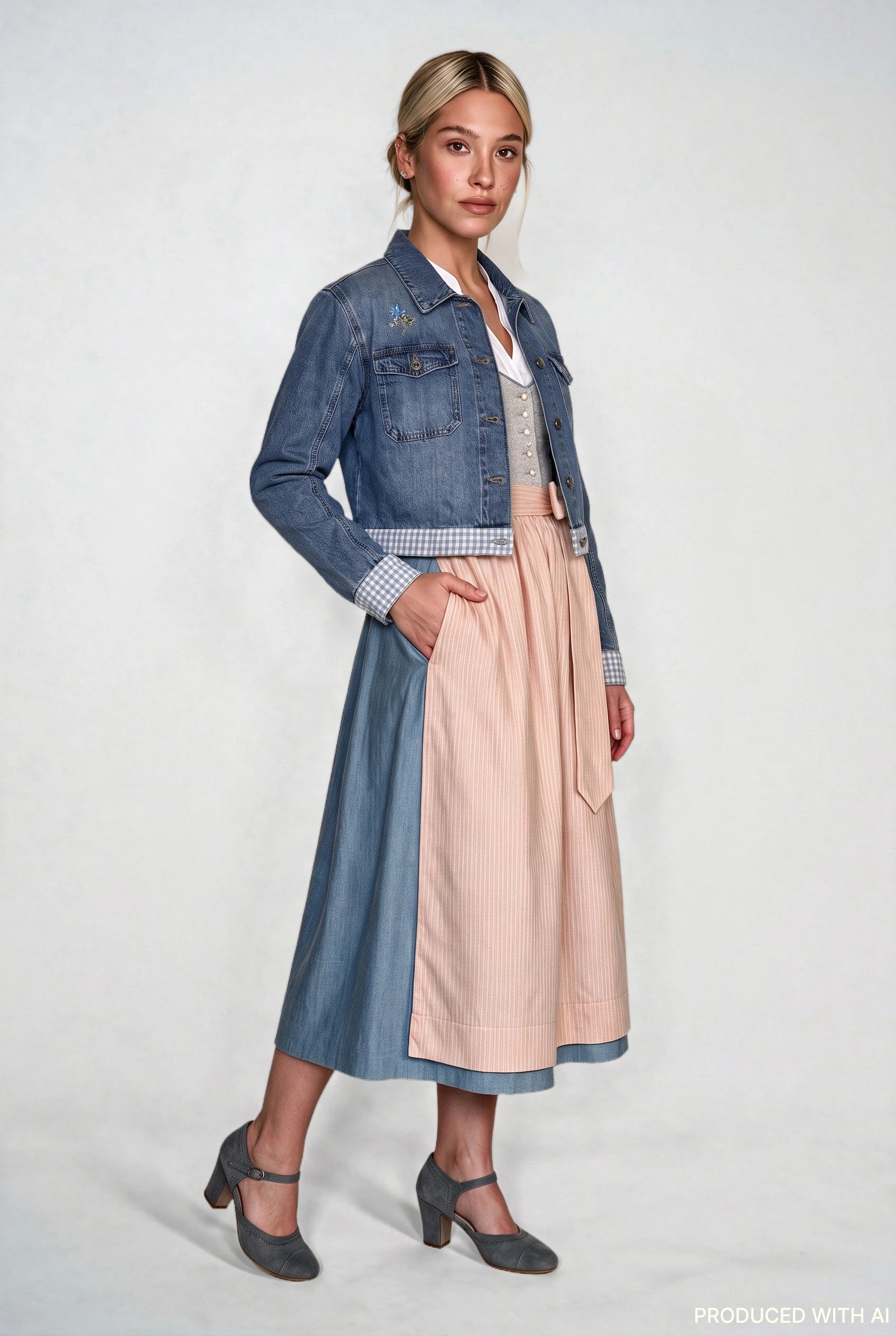Jeansjacke Wiesn Edition