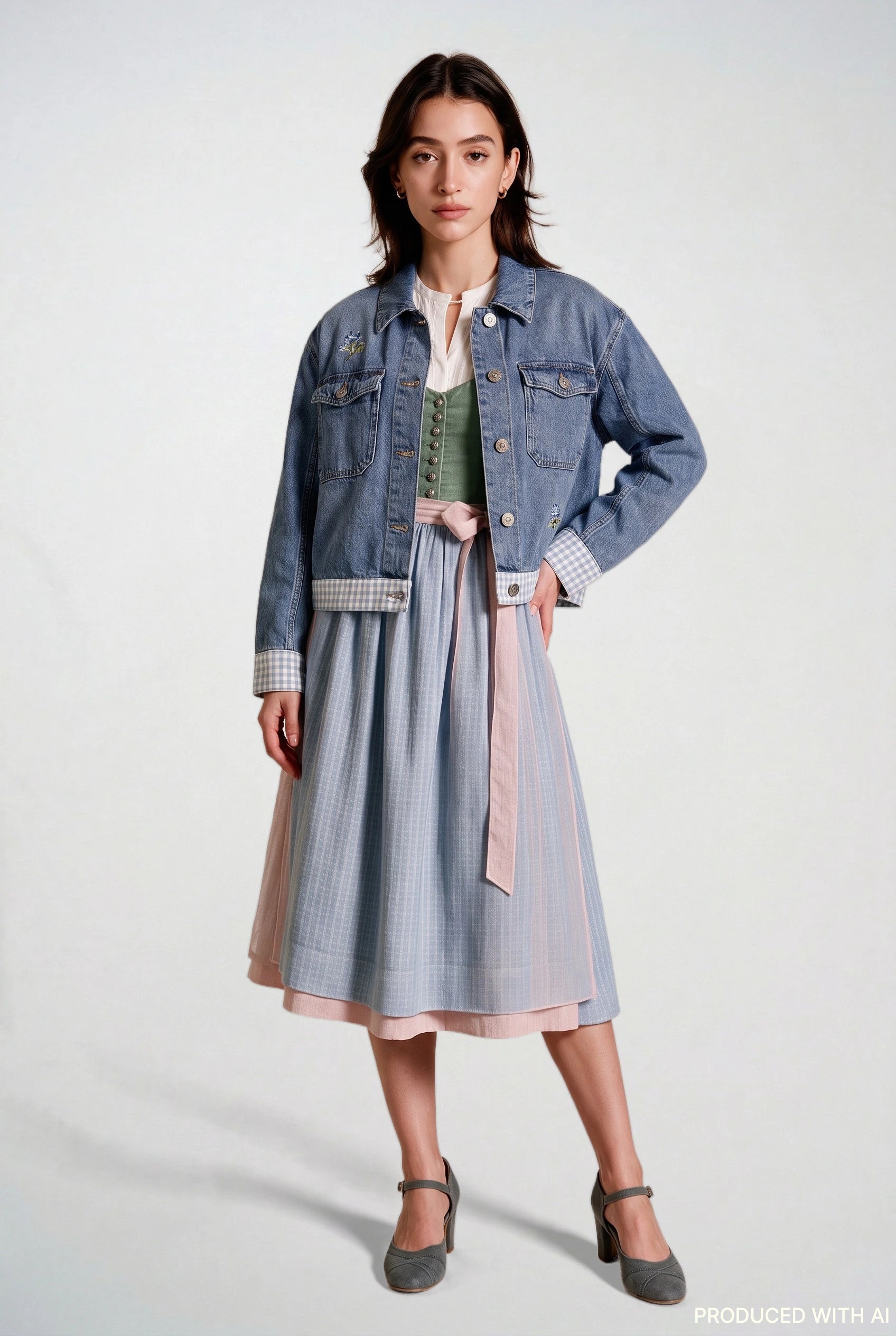 Jeansjacke Servus Wiesn