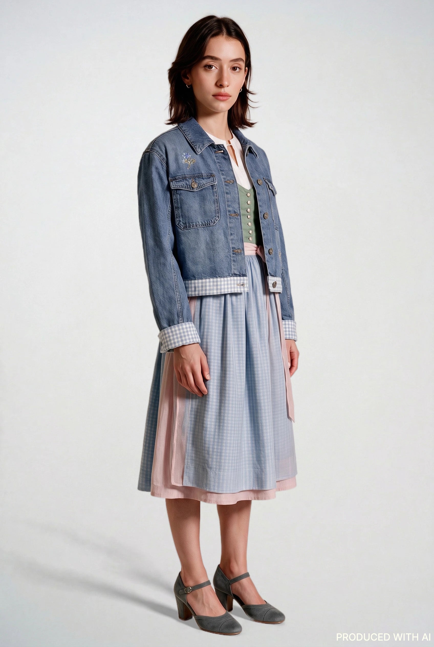 Jeansjacke Servus Wiesn